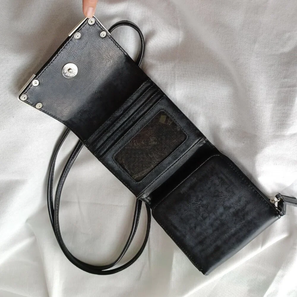 S O L D * Vintage 90s Y2K Western Mini Bag, 5x5 - Picture 11 of 12